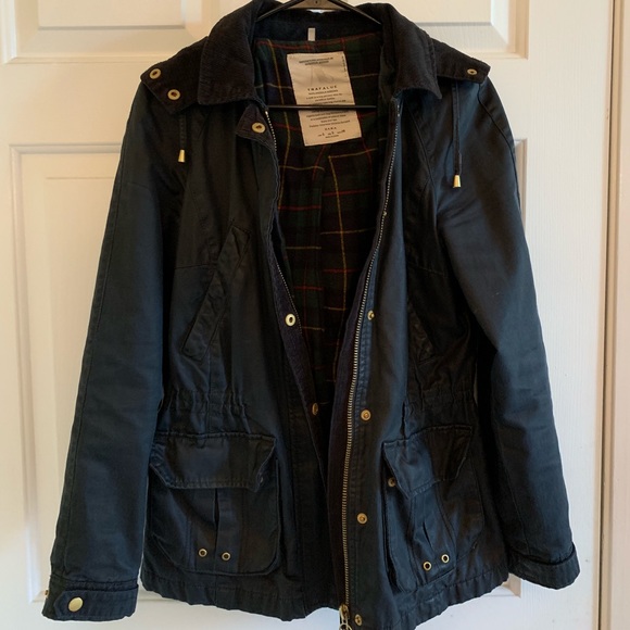 zara wax jacket